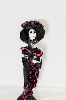 CATRINA ROSA CON NEGRO